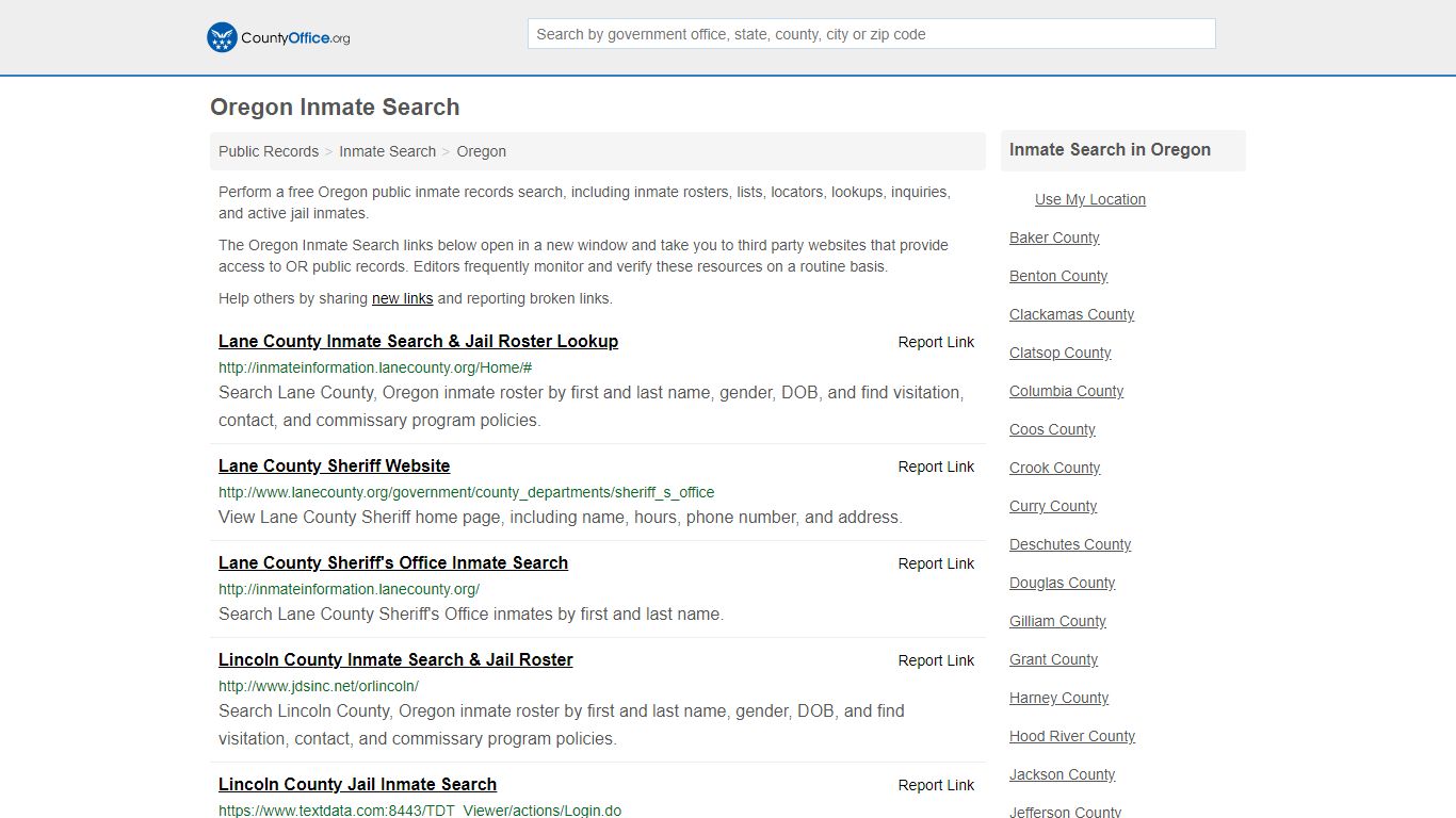 Inmate Search - Oregon (Inmate Rosters & Locators)